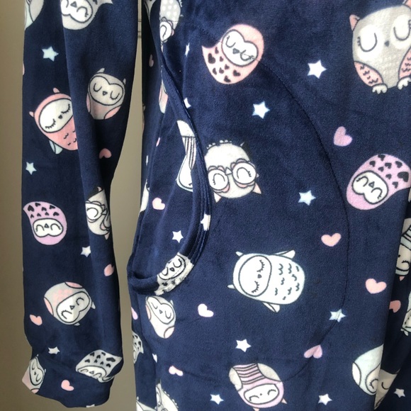 Hooded Velour Owl Onesie - Picture 4 of 8